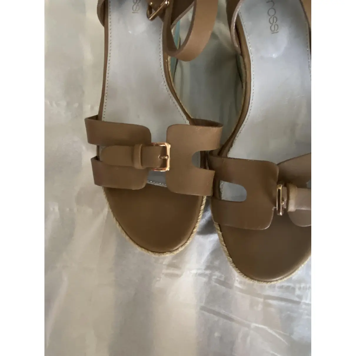 Sergio Rossi Leather sandal for sale