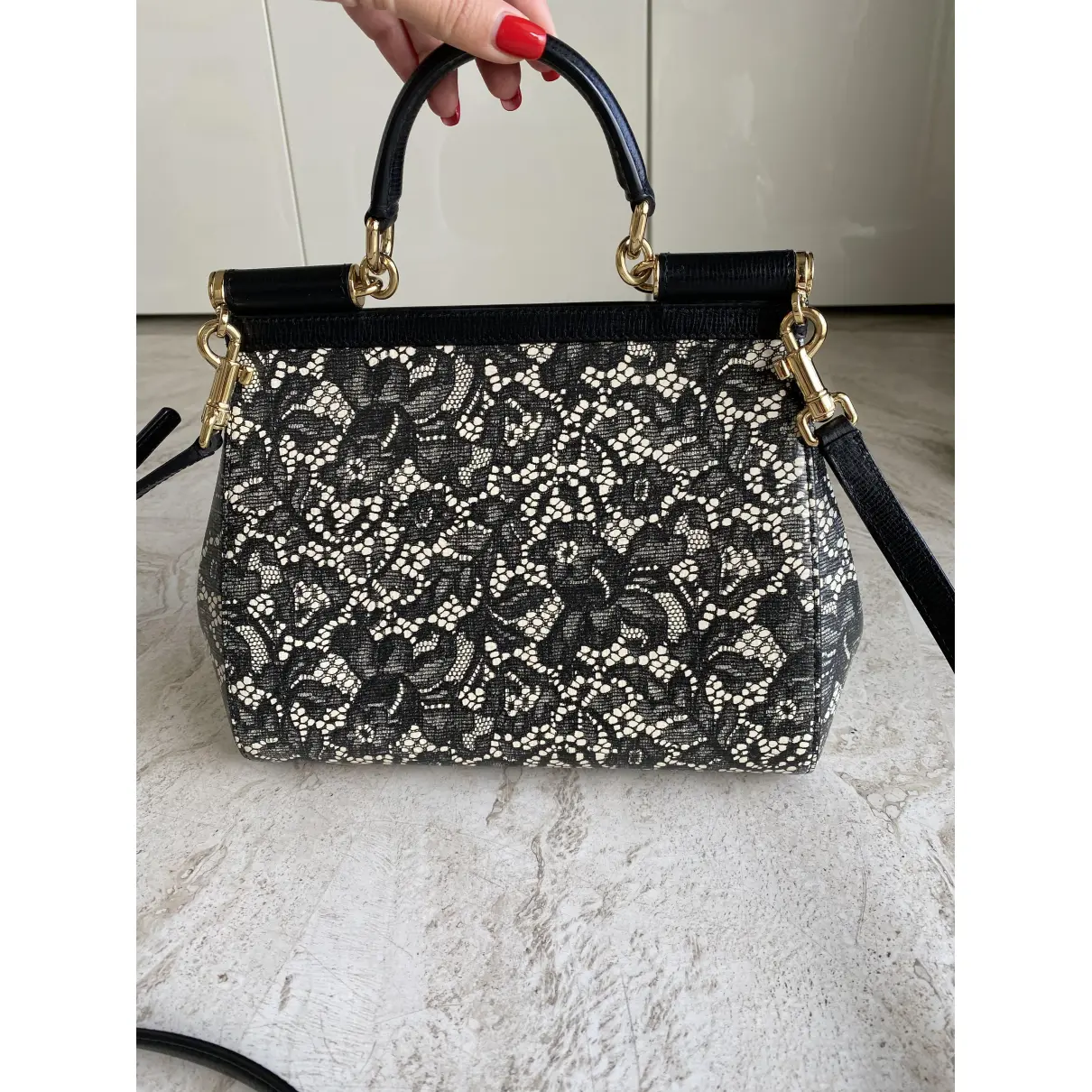 Buy Dolce & Gabbana Sicily leather handbag online