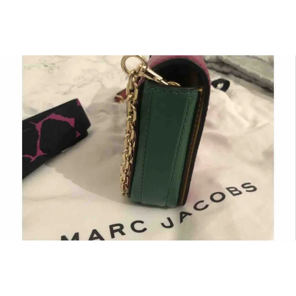 Snapshot leather clutch bag Marc Jacobs
