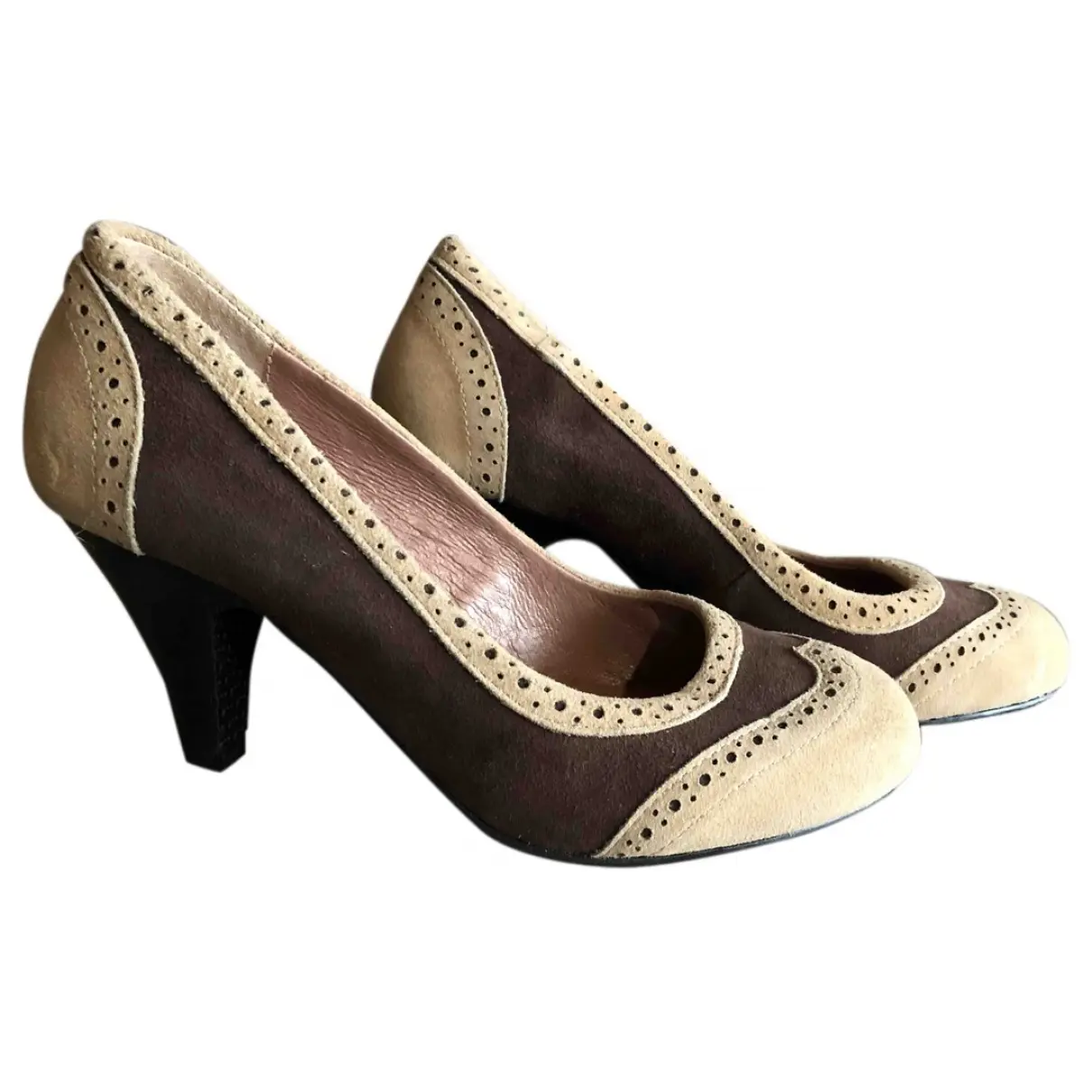 Leather heels Superga