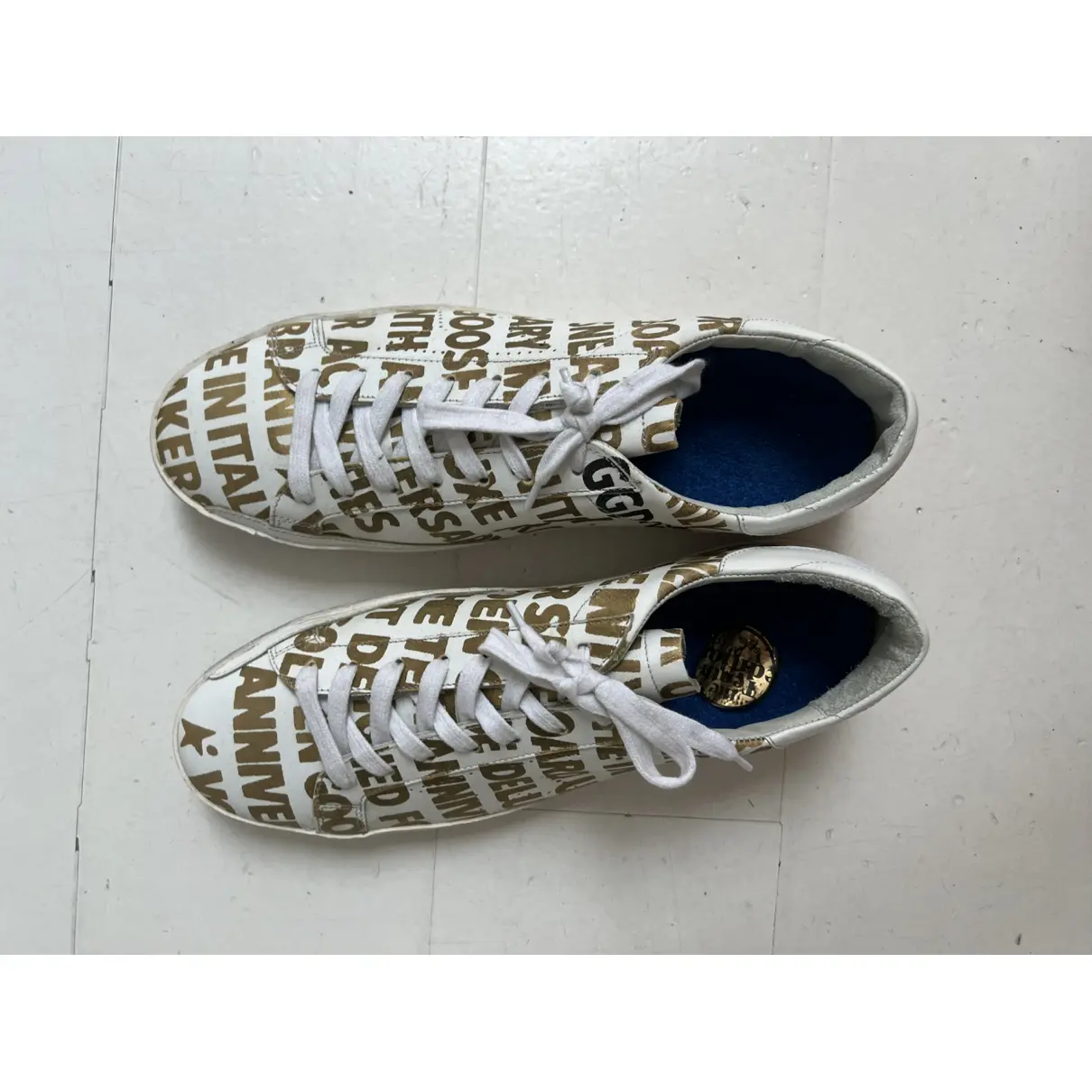 Superstar leather low trainers Golden Goose