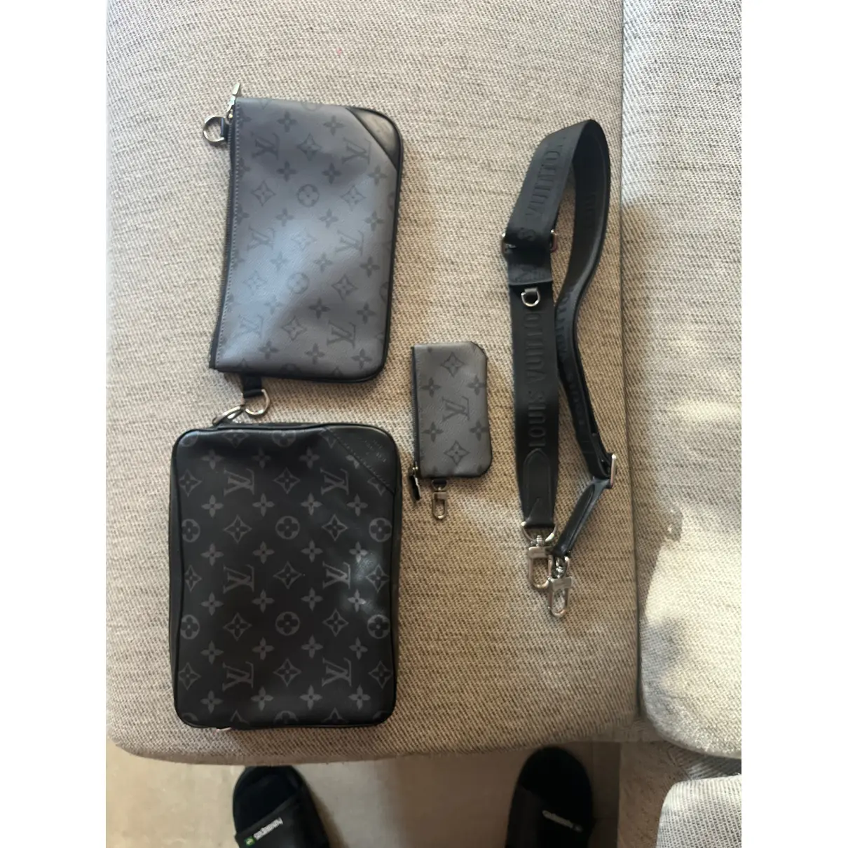 Trio Messenger leather bag Louis Vuitton