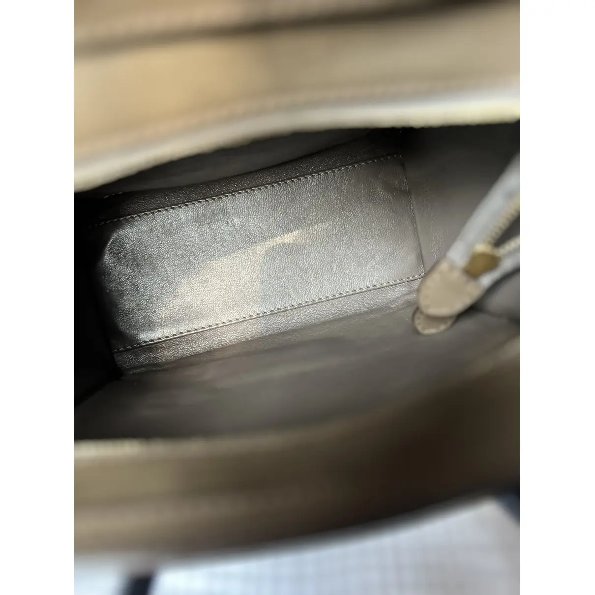Trotteur leather clutch bag Celine