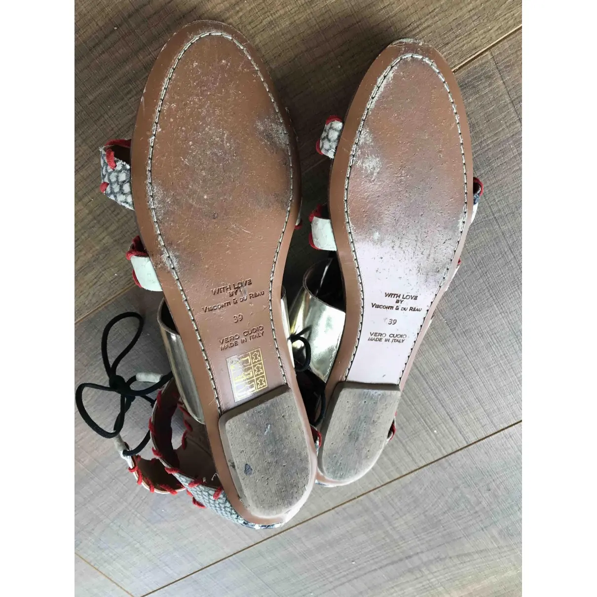 Leather sandals Visconti & Du Reau