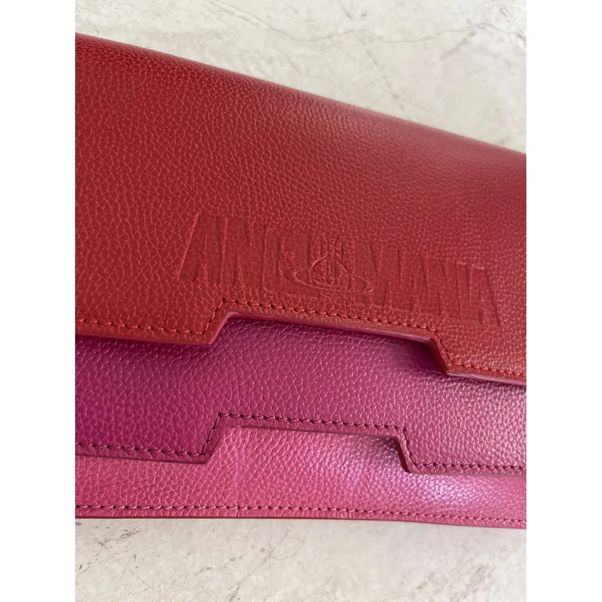 Leather clutch bag Vivienne Westwood Anglomania