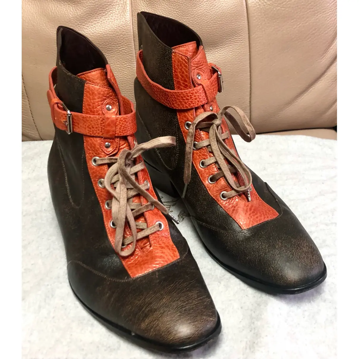 Leather boots Vivienne Westwood