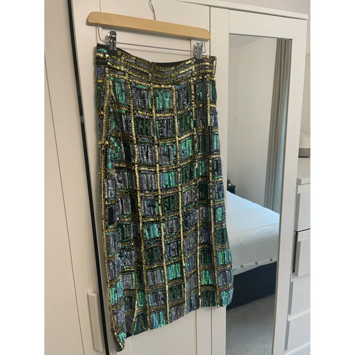 Buy Asos Linen mid-length skirt online