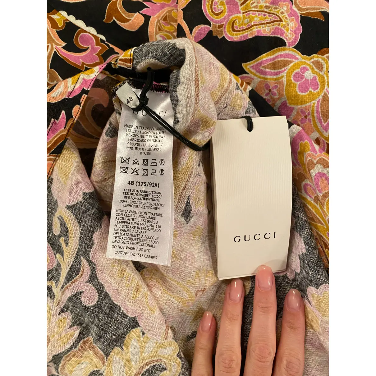 Linen mini dress Gucci