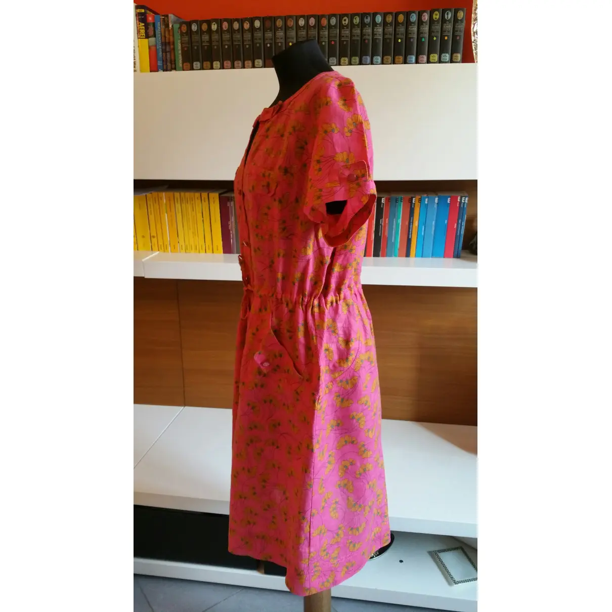 Buy MARINA RINALDI Linen mid-length dress online