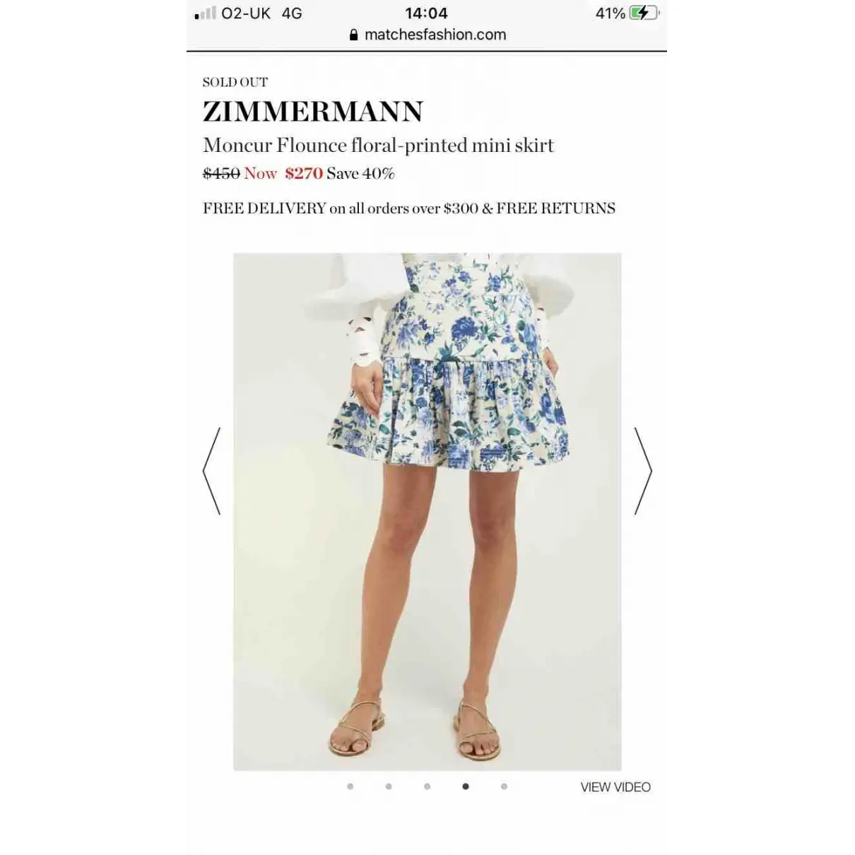 Linen mini skirt Zimmermann