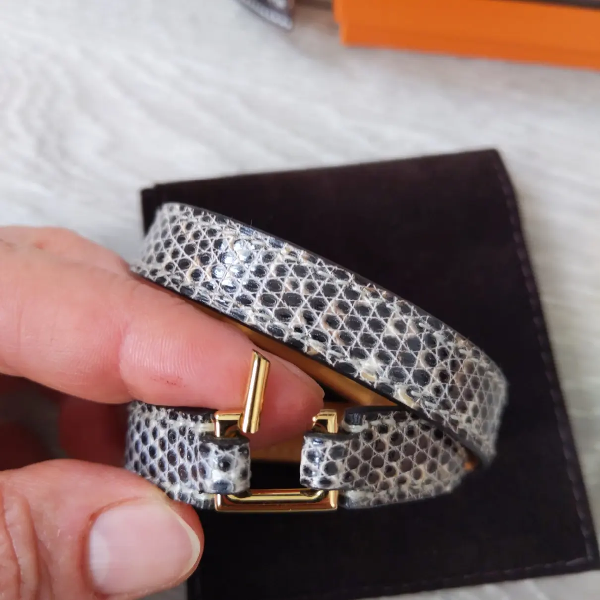 Lizard bracelet Hermès