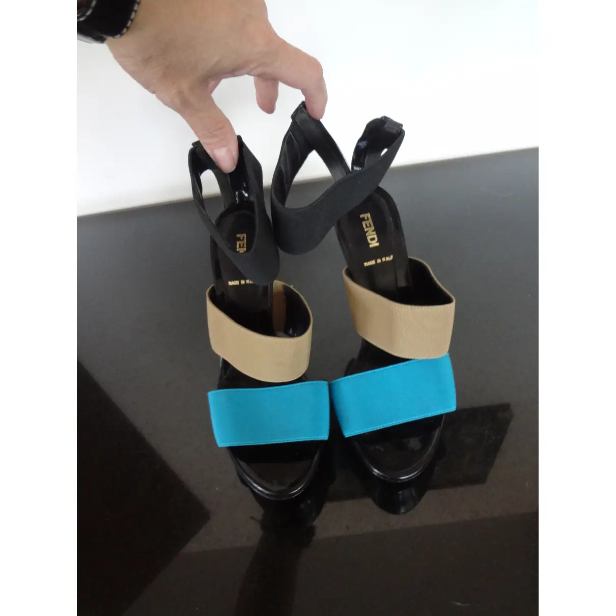 Buy Fendi Patent leather sandals online