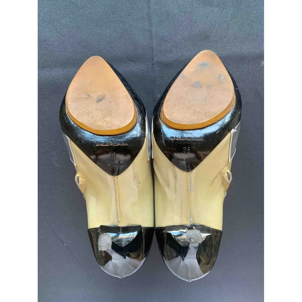 Knife patent leather ankle boots Balenciaga