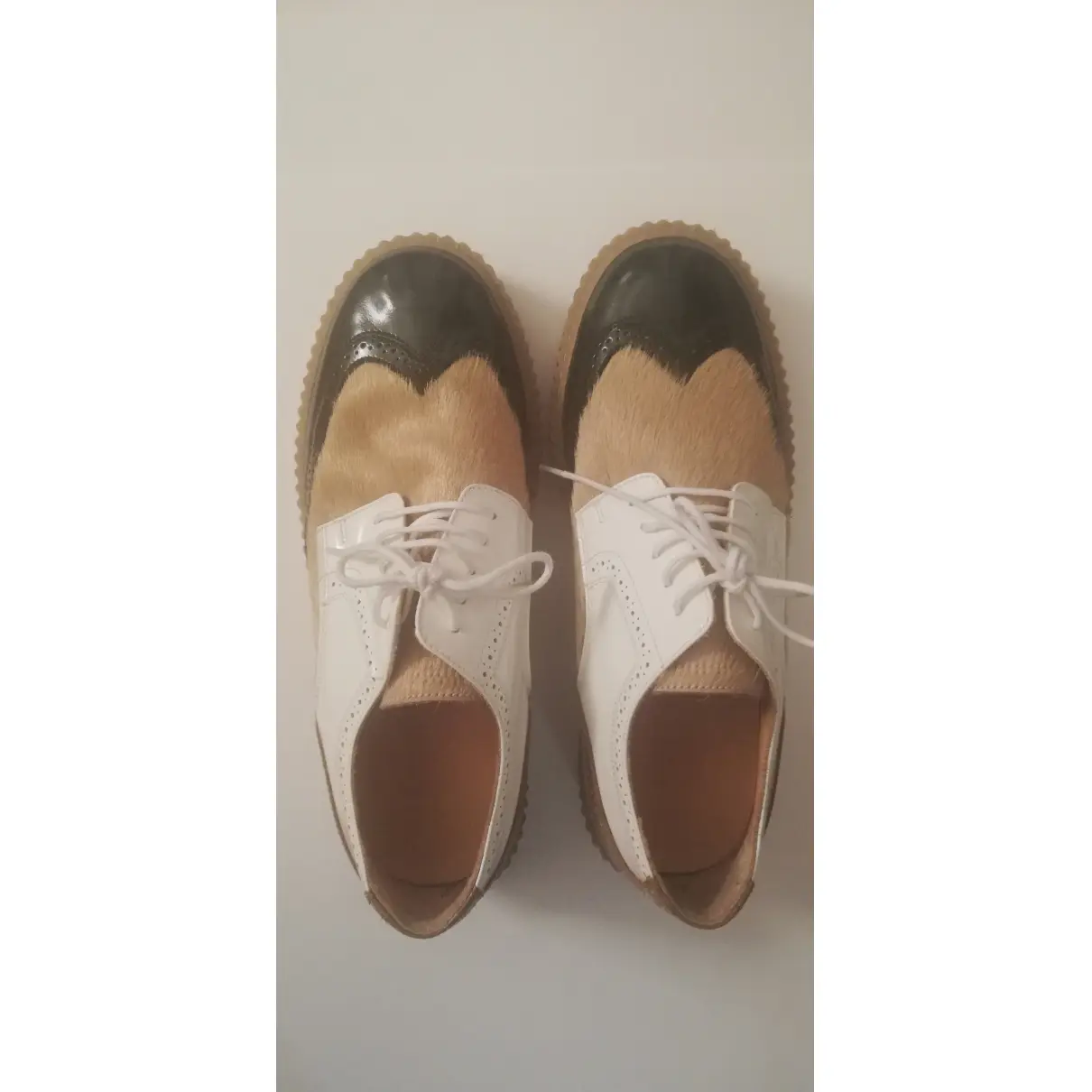 Buy MM6 Patent leather lace ups online