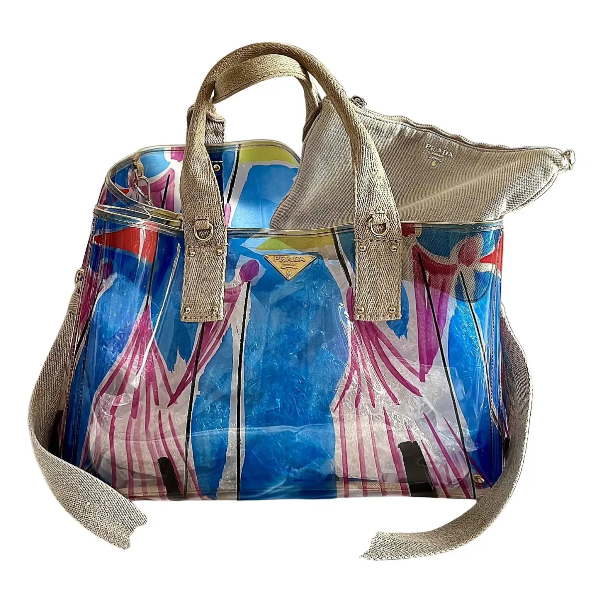 Plexi Bag patent leather handbag Prada