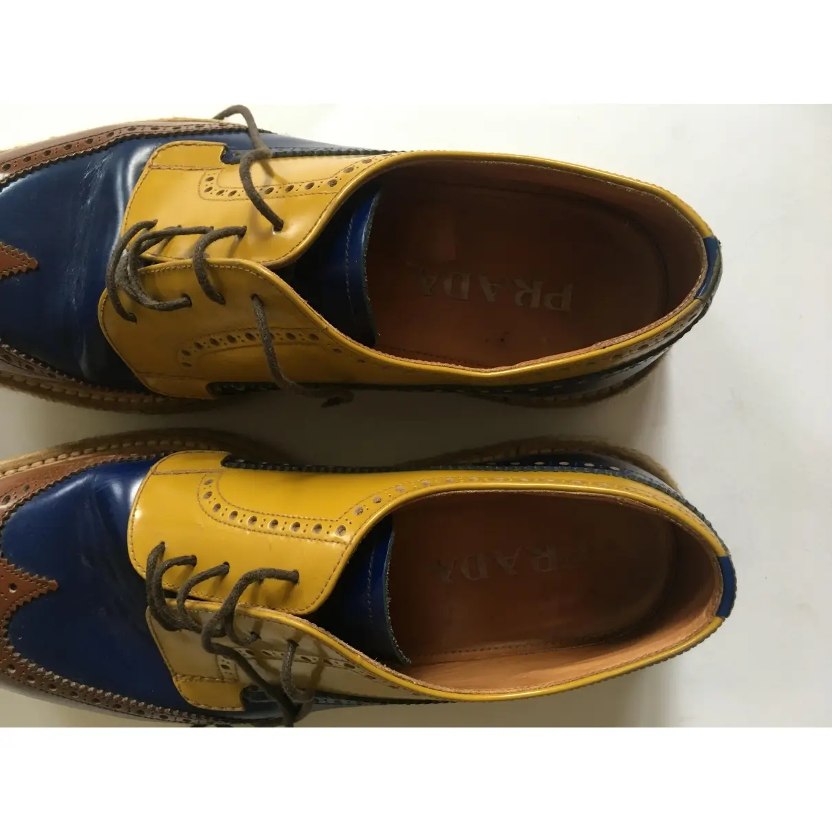 Buy Prada Patent leather lace ups online