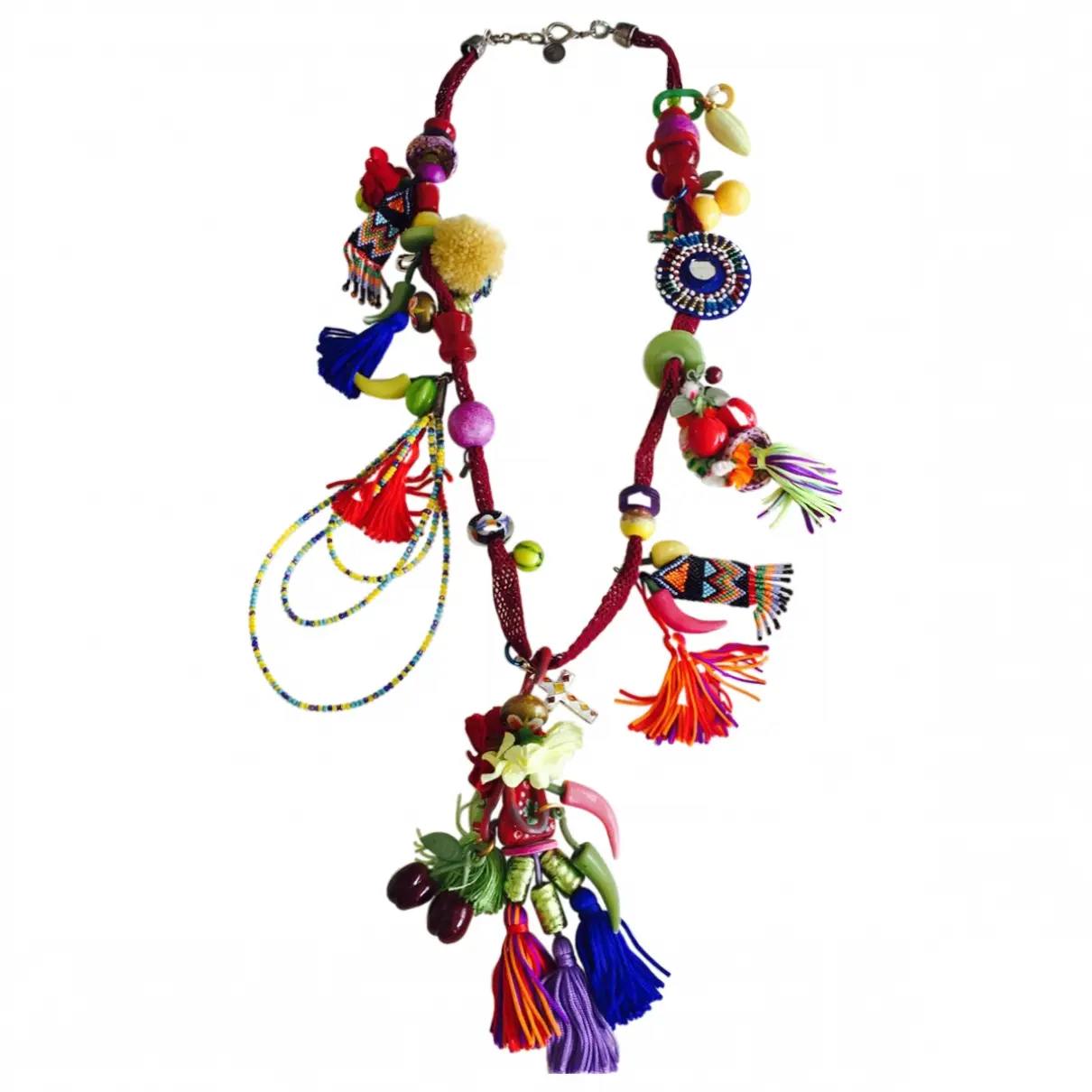 Multicolour Pearl Long necklace Reminiscence
