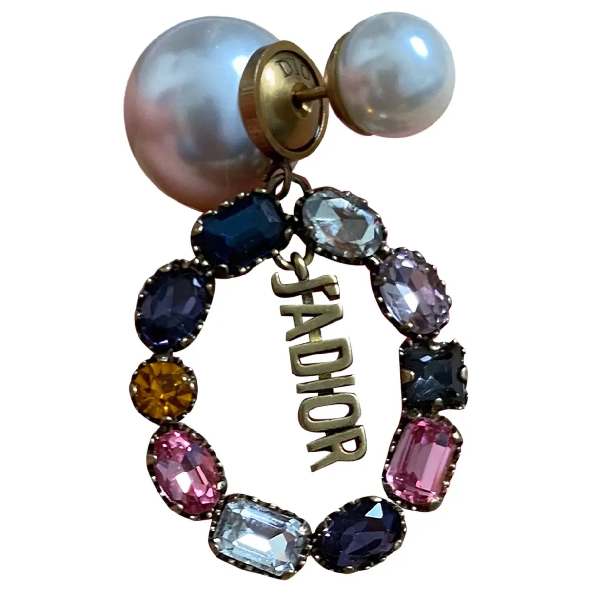 Tribal pearl earrings Dior