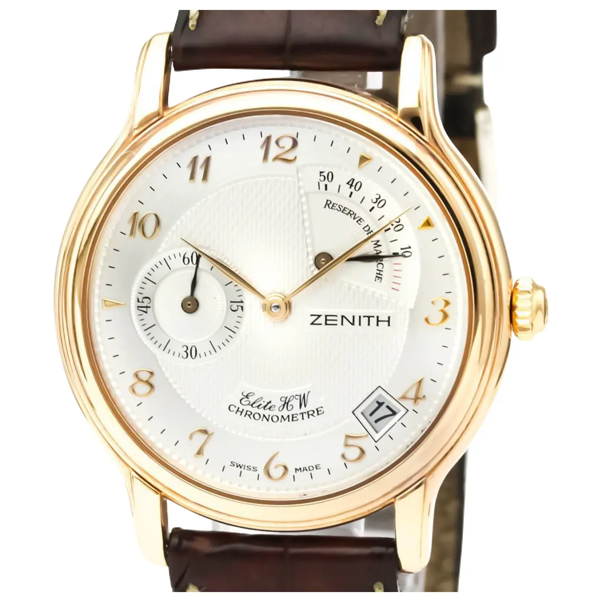Pink gold watch Zenith
