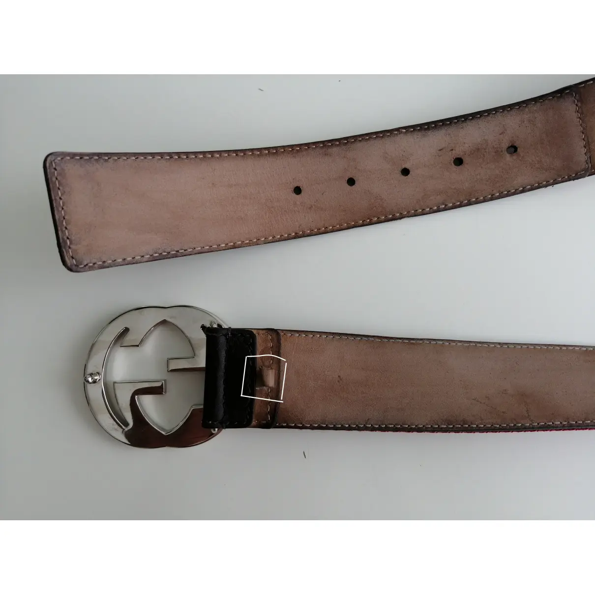 Interlocking Buckle belt Gucci