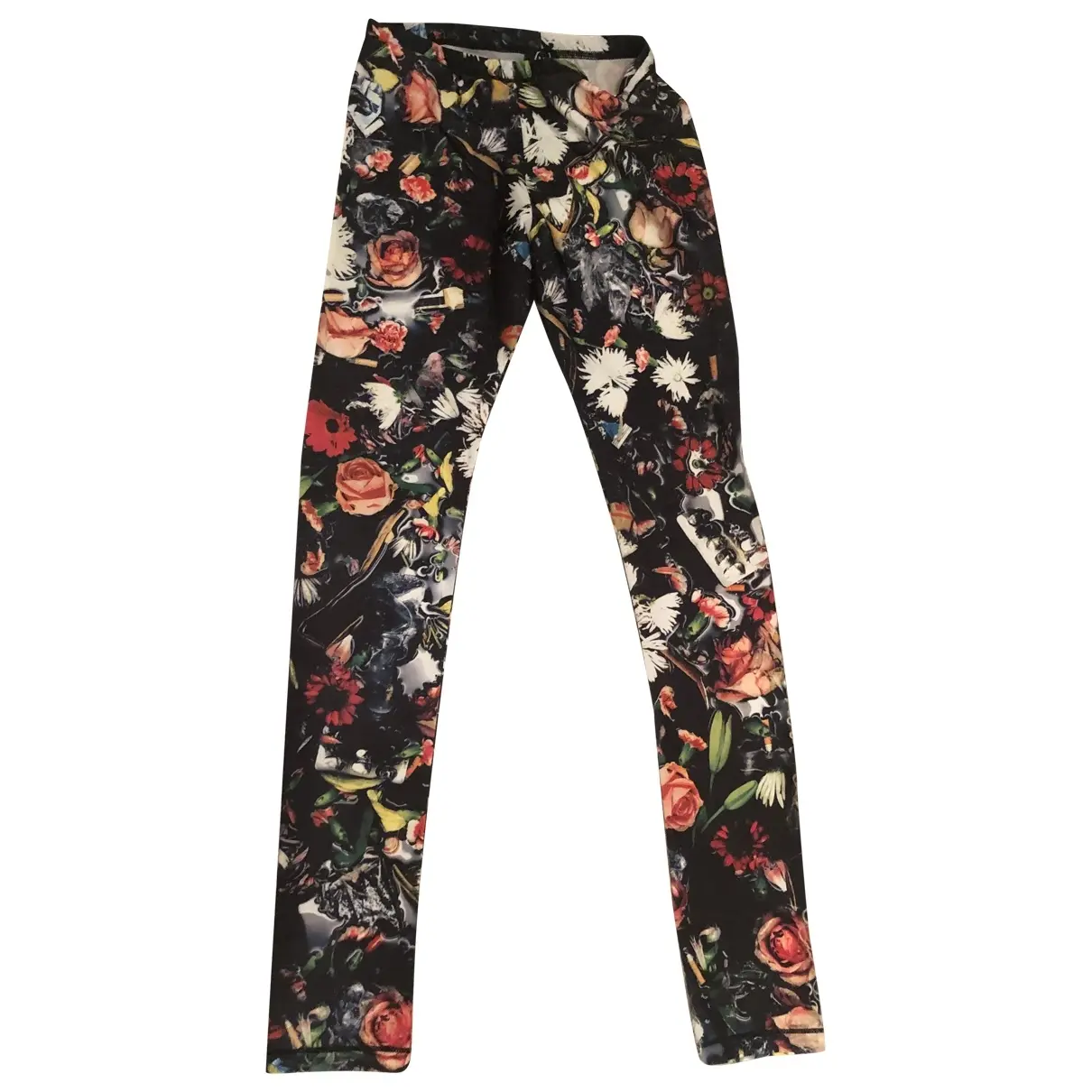 Multicolour Polyester Trousers Mcq