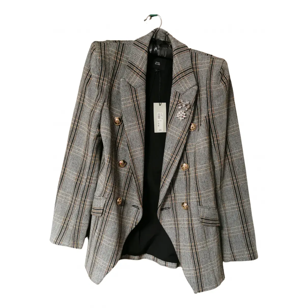 Multicolour Polyester Jacket River Island