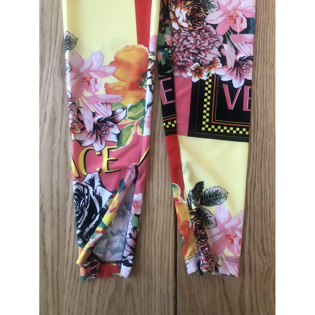 Multicolour Polyester Trousers Versace