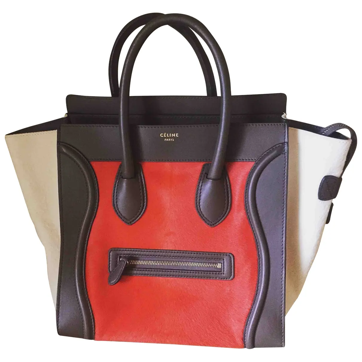 Luggage pony-style calfskin handbag Celine