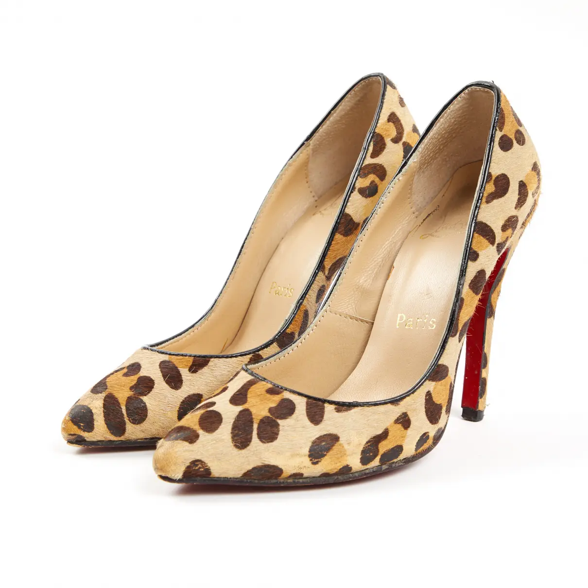 Buy Christian Louboutin Pigalle pony-style calfskin heels online