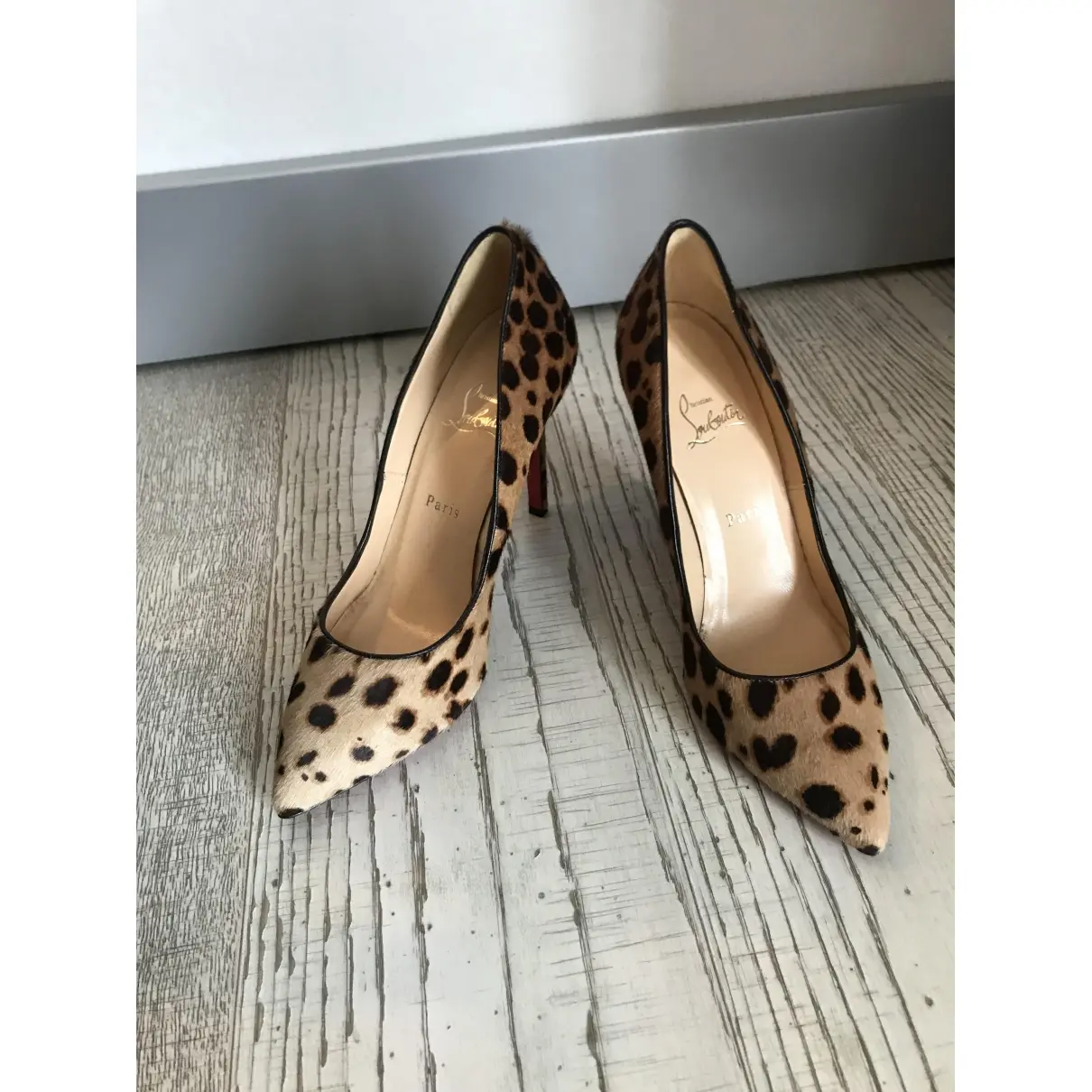 Christian Louboutin Pigalle pony-style calfskin heels for sale