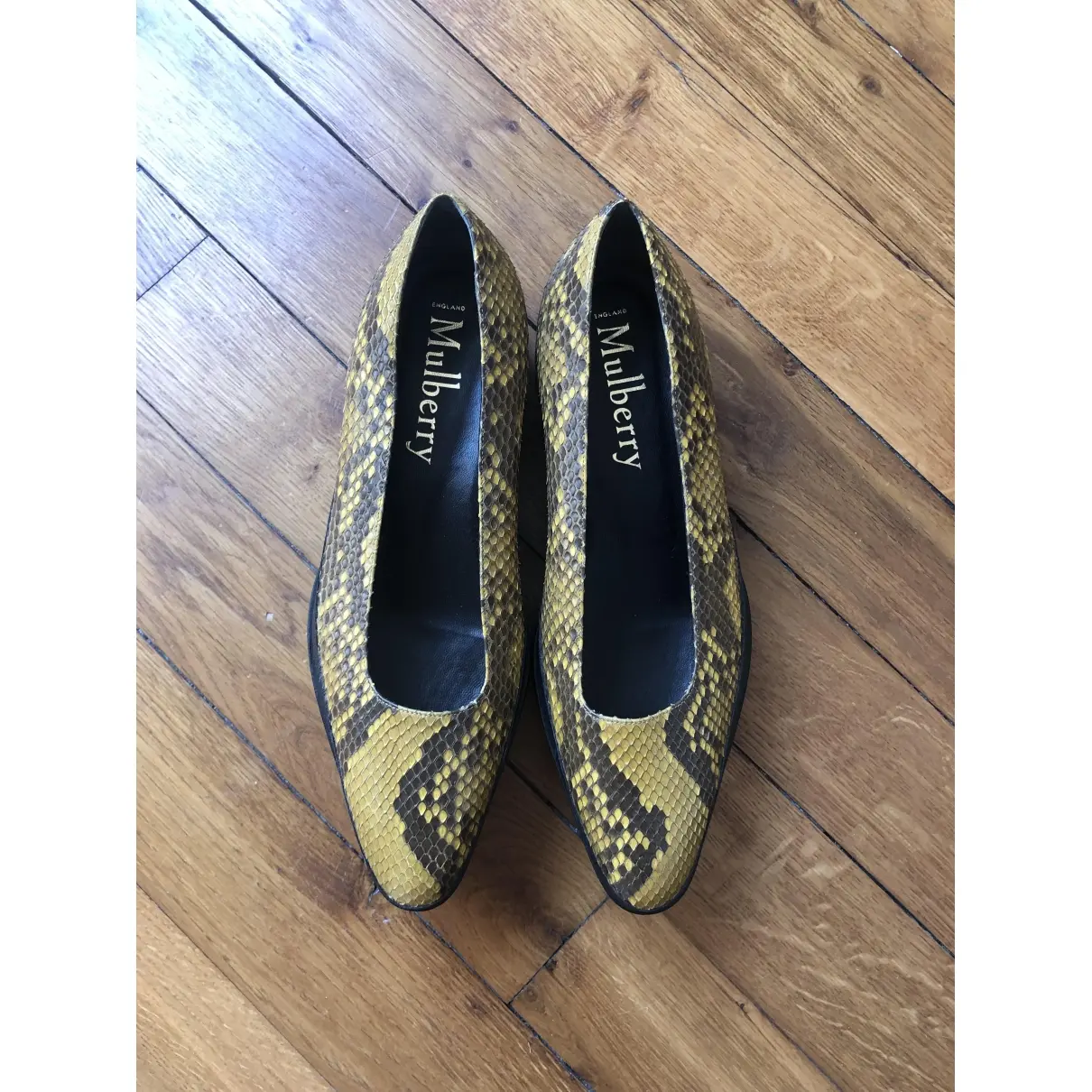 Buy Mulberry Python flats online