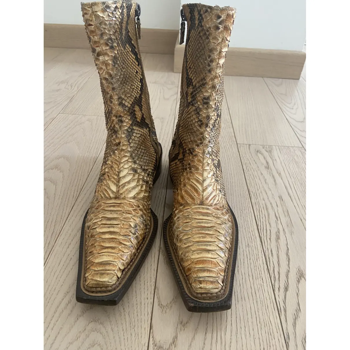 Buy Pollini Python ankle boots online