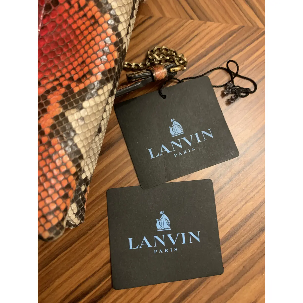 Sugar python handbag Lanvin
