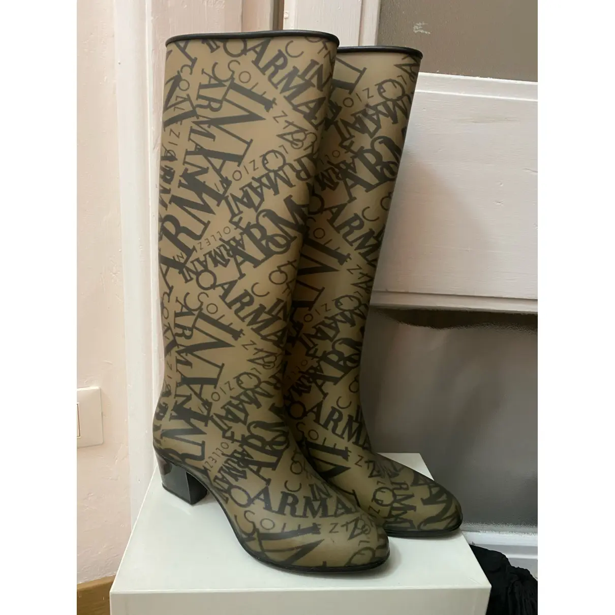 Buy Armani Collezioni Wellington boots online