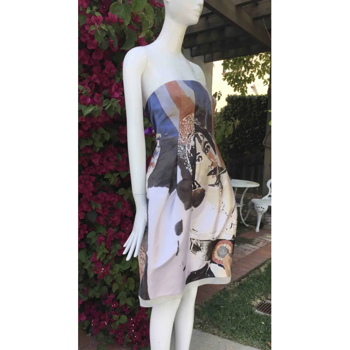 Silk mid-length dress Alexander McQueen