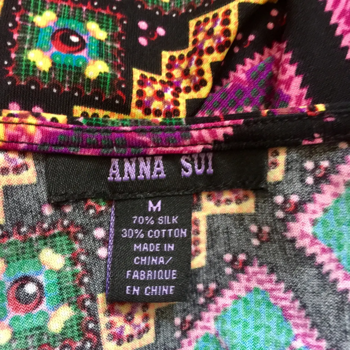 Silk mid-length dress Anna Sui