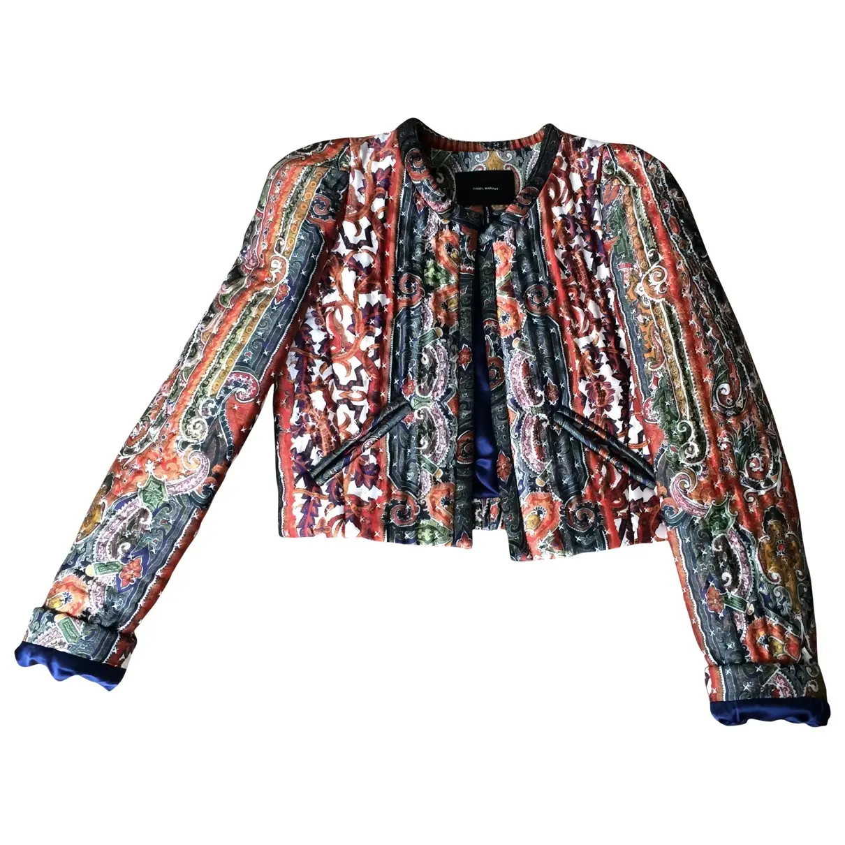 Multicolour Silk Biker jacket Isabel Marant