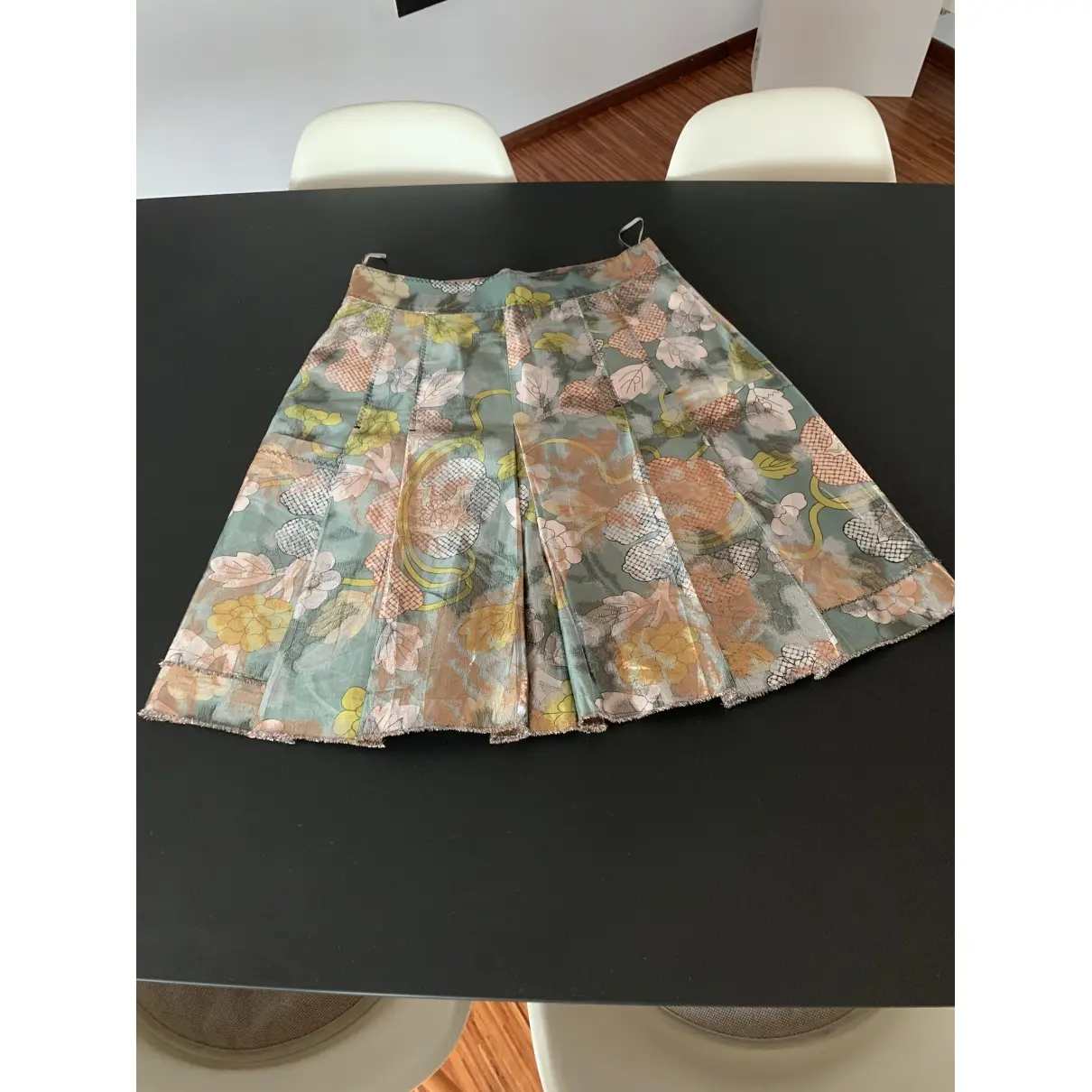 Buy Bottega Veneta Silk mid-length skirt online