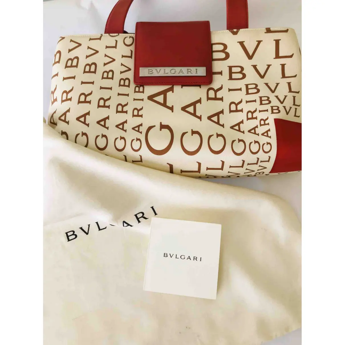 Silk handbag Bvlgari - Vintage