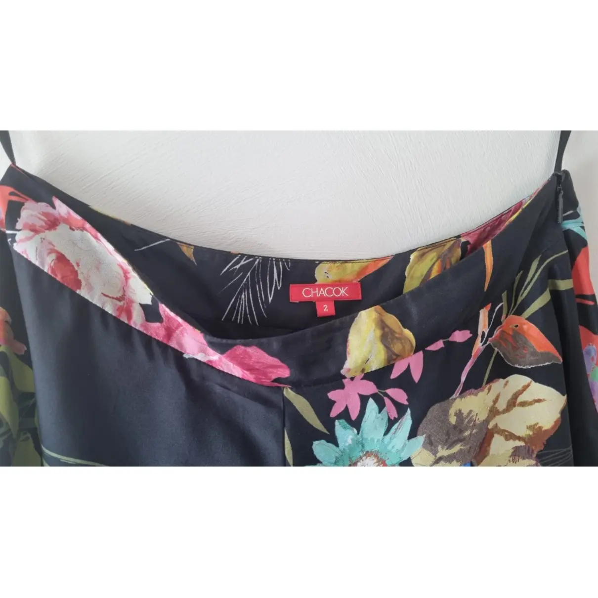 Buy Chacok Silk mid-length skirt online