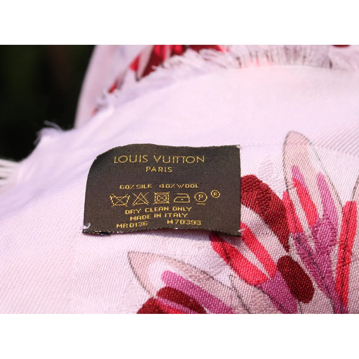 Châle Monogram silk neckerchief Louis Vuitton