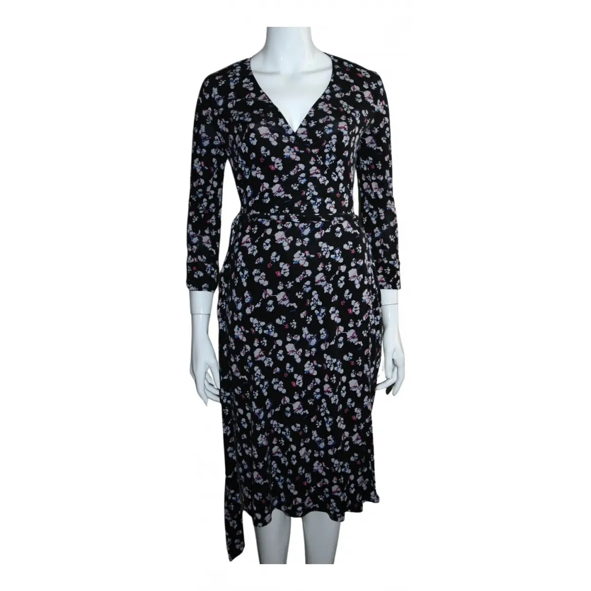 Silk mid-length dress Diane Von Furstenberg - Vintage