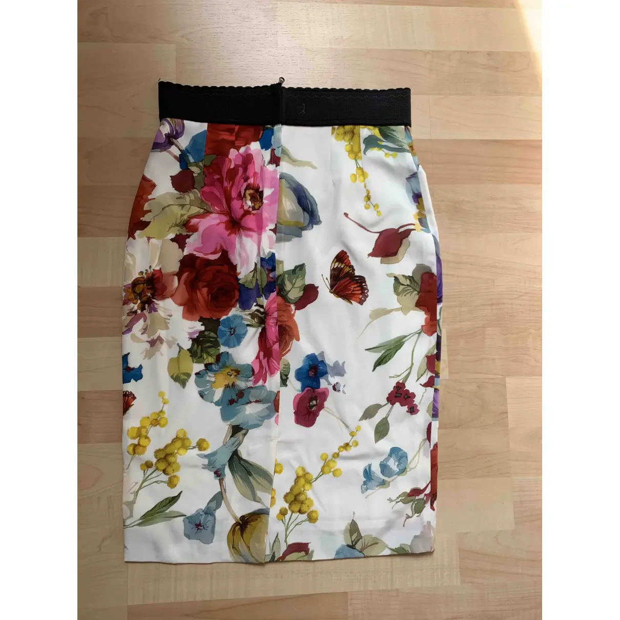 Buy Dolce & Gabbana Silk mid-length skirt online