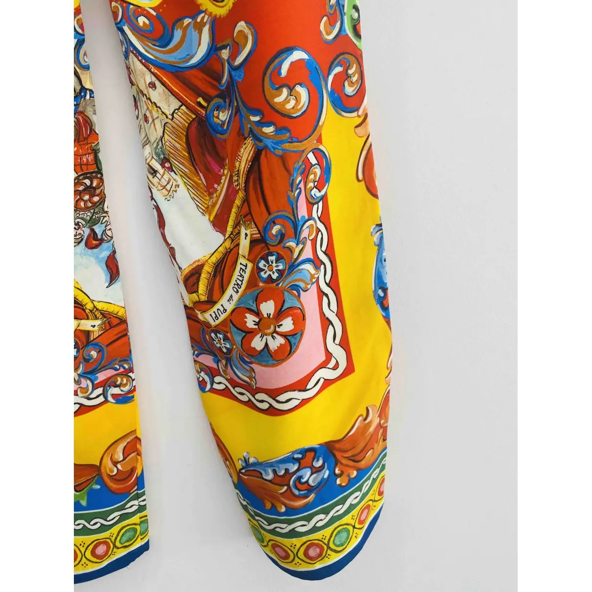Silk large pants Dolce & Gabbana