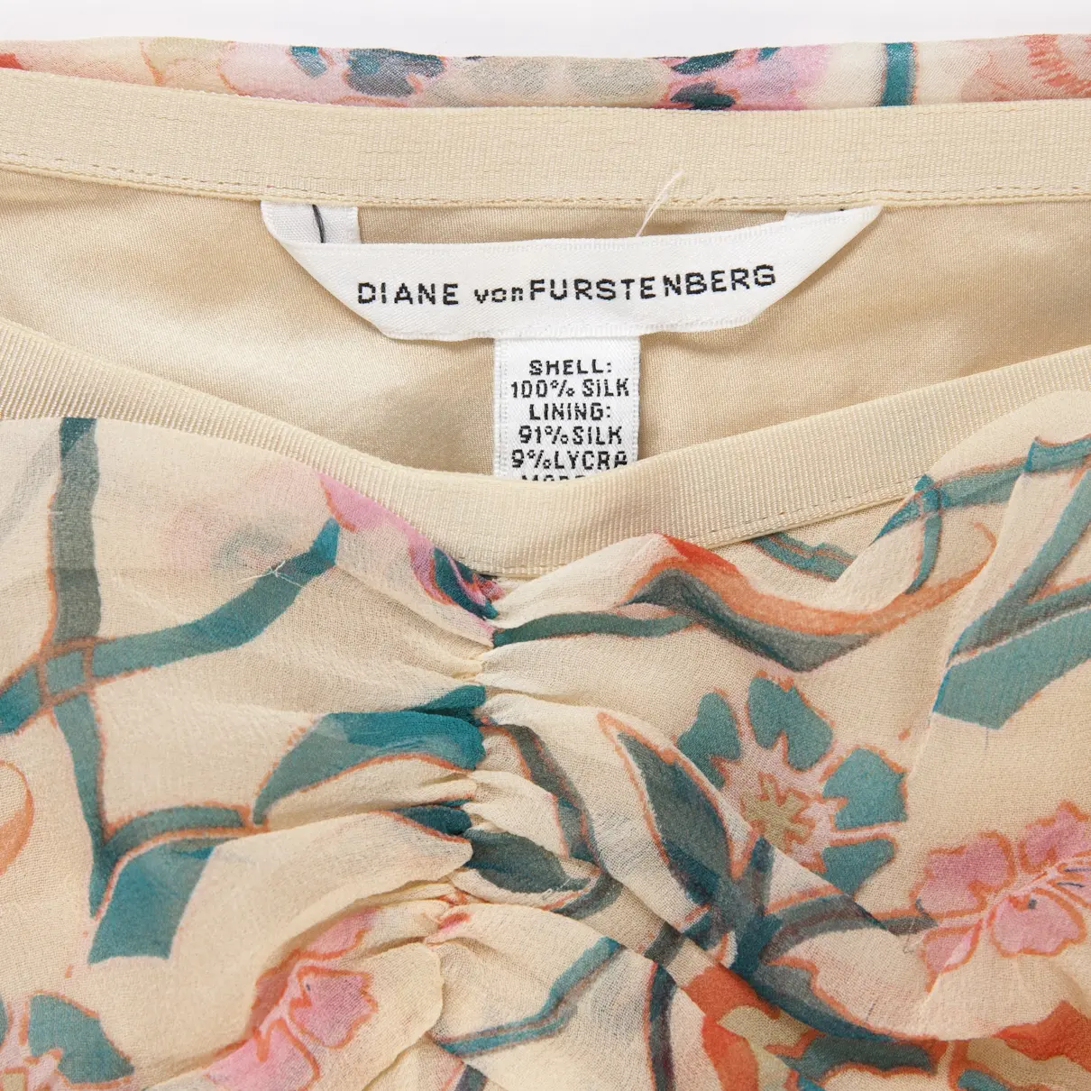 Buy Diane Von Furstenberg Multicolour Silk Dress online