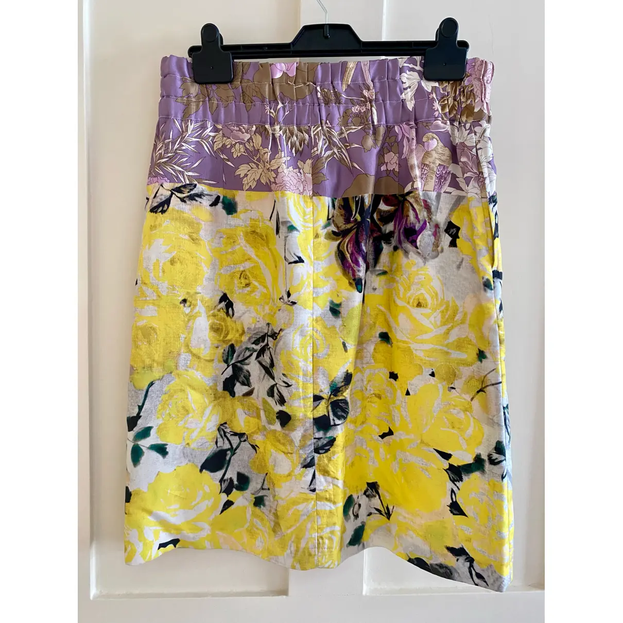 Buy Dries Van Noten Silk mid-length skirt online