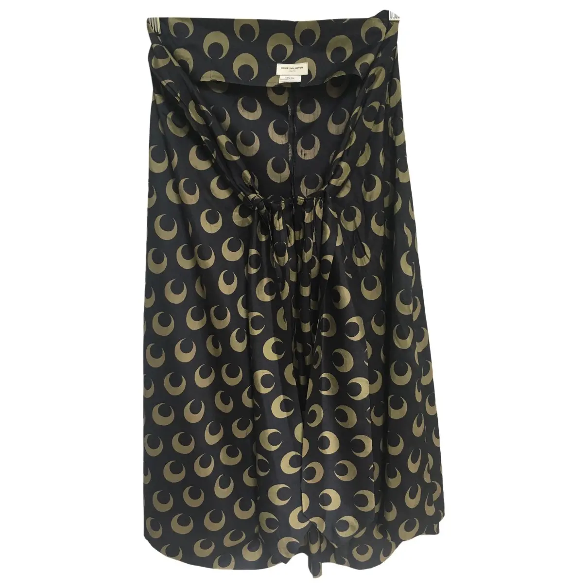Silk mid-length skirt Dries Van Noten - Vintage