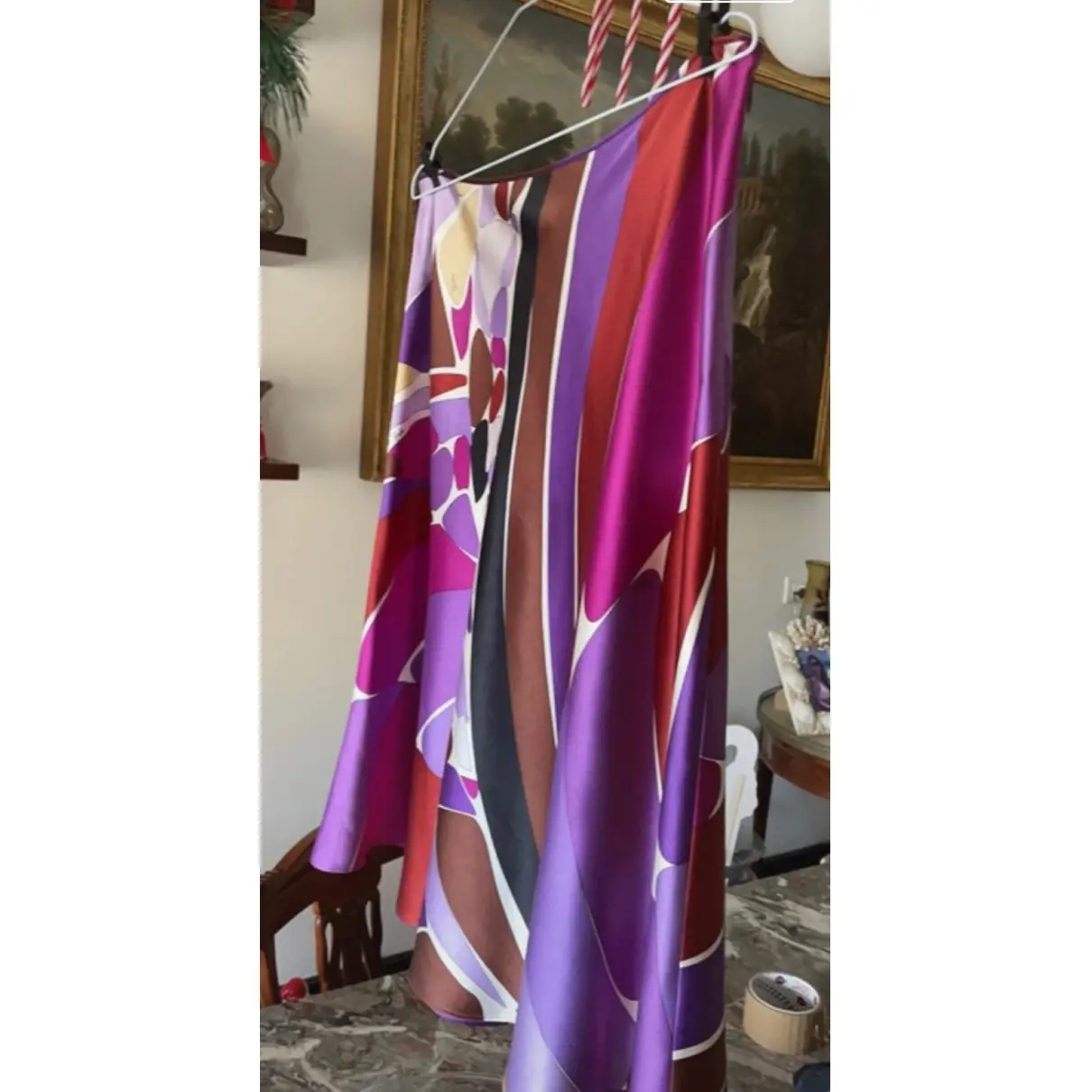 Buy Emilio Pucci Silk mid-length skirt online