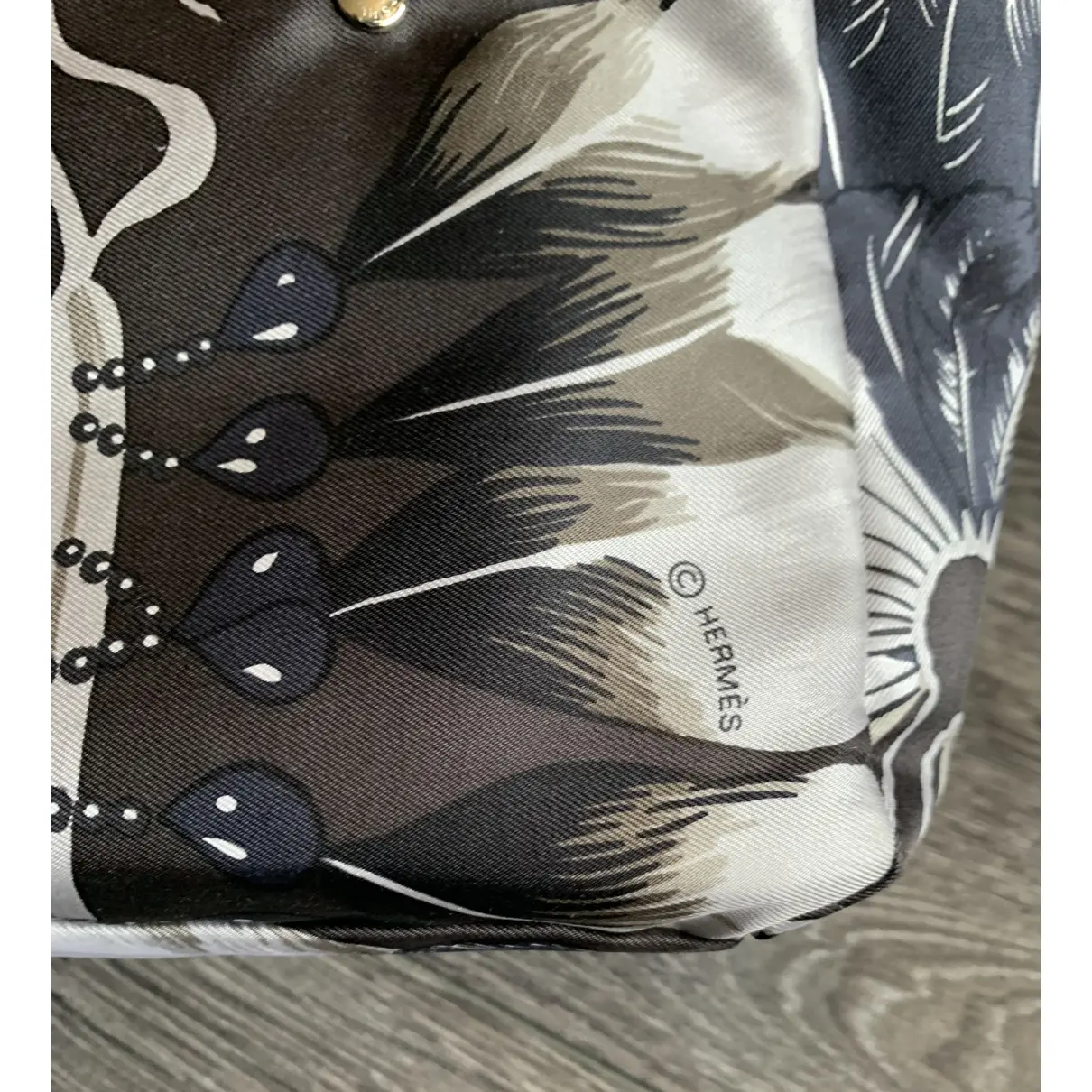 Fourbi silk clutch bag Hermès