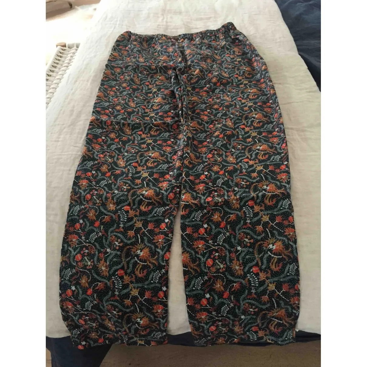 Isabel Marant Silk straight pants for sale